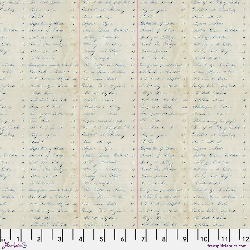 Tim Holtz Eclectic Elements Palette Quilt Fabric - Indigo Legder - PWTH294.INDIGO