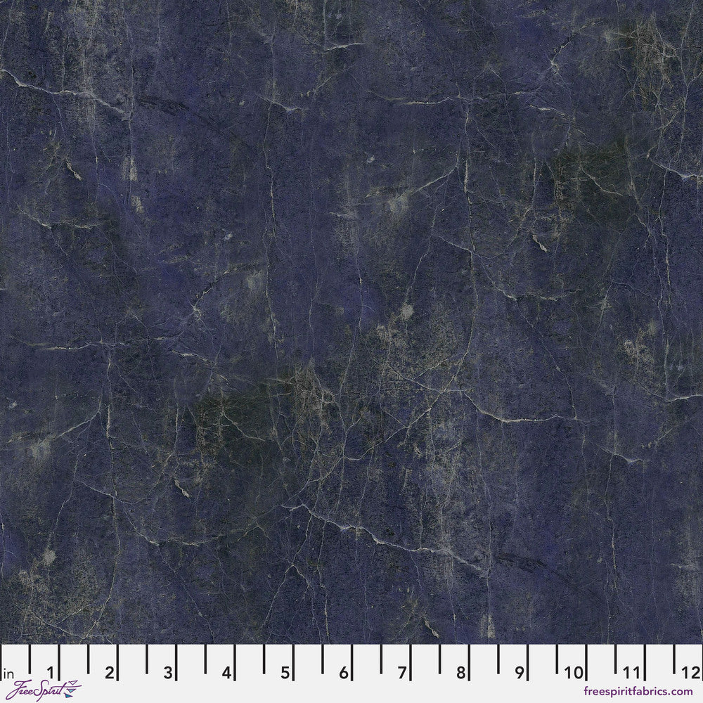 Tim Holtz Eclectic Elements Palette Quilt Fabric - Indigo Vintage - PWTH299.INDIGO