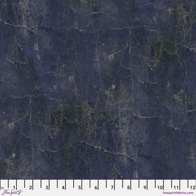 Tim Holtz Eclectic Elements Palette Quilt Fabric - Indigo Vintage - PWTH299.INDIGO