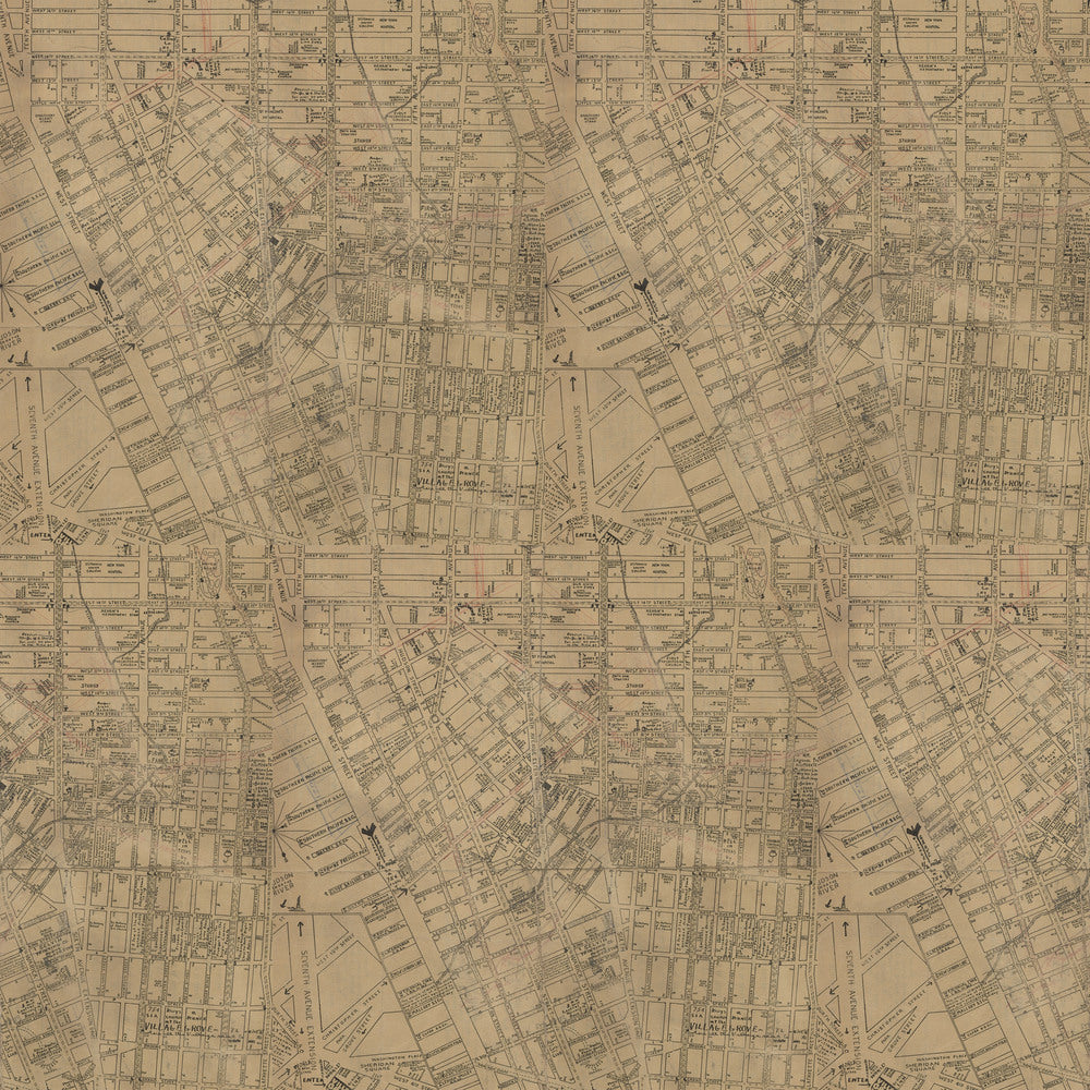 Tim Holtz Eclectic Elements Palette Quilt Fabric - Neutral Map (Tan/Brown) - PWTH253.NEUTRAL