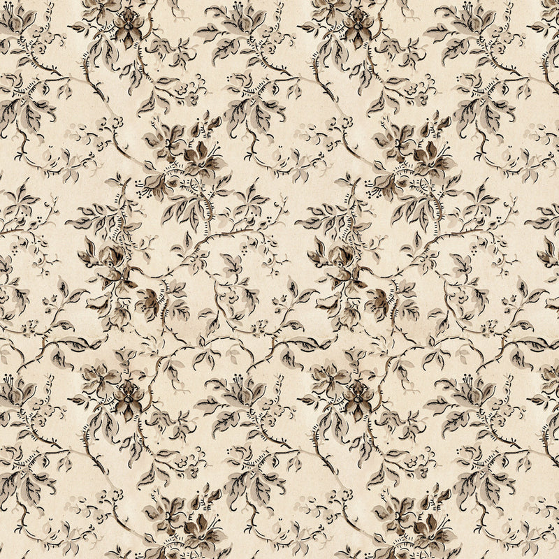 Tim Holtz Eclectic Elements Palette Quilt Fabric - Neutral Wallpaper (Tan/Brown) - PWTH257.NEUTRAL