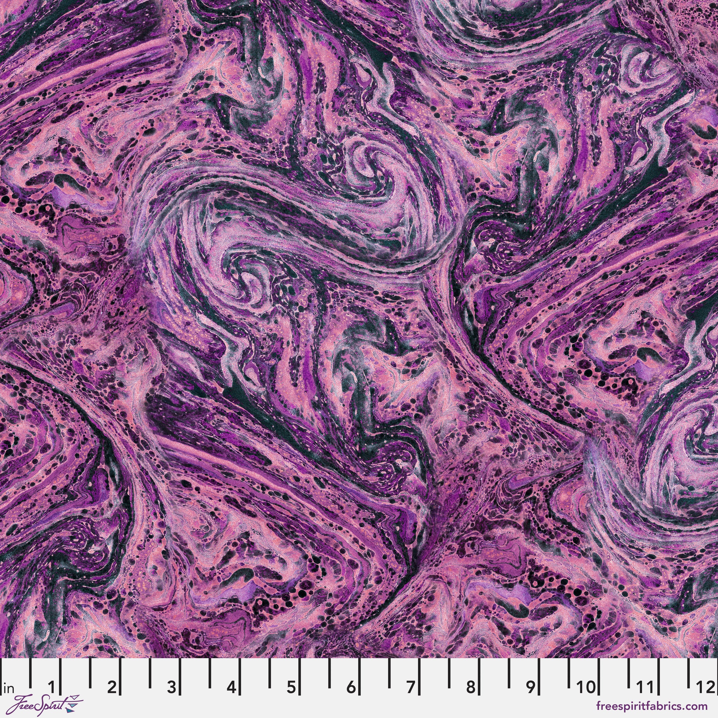 Tim Holtz Eclectic Elements Palette Quilt Fabric - Purple Marble - PWTH309.PURPLE
