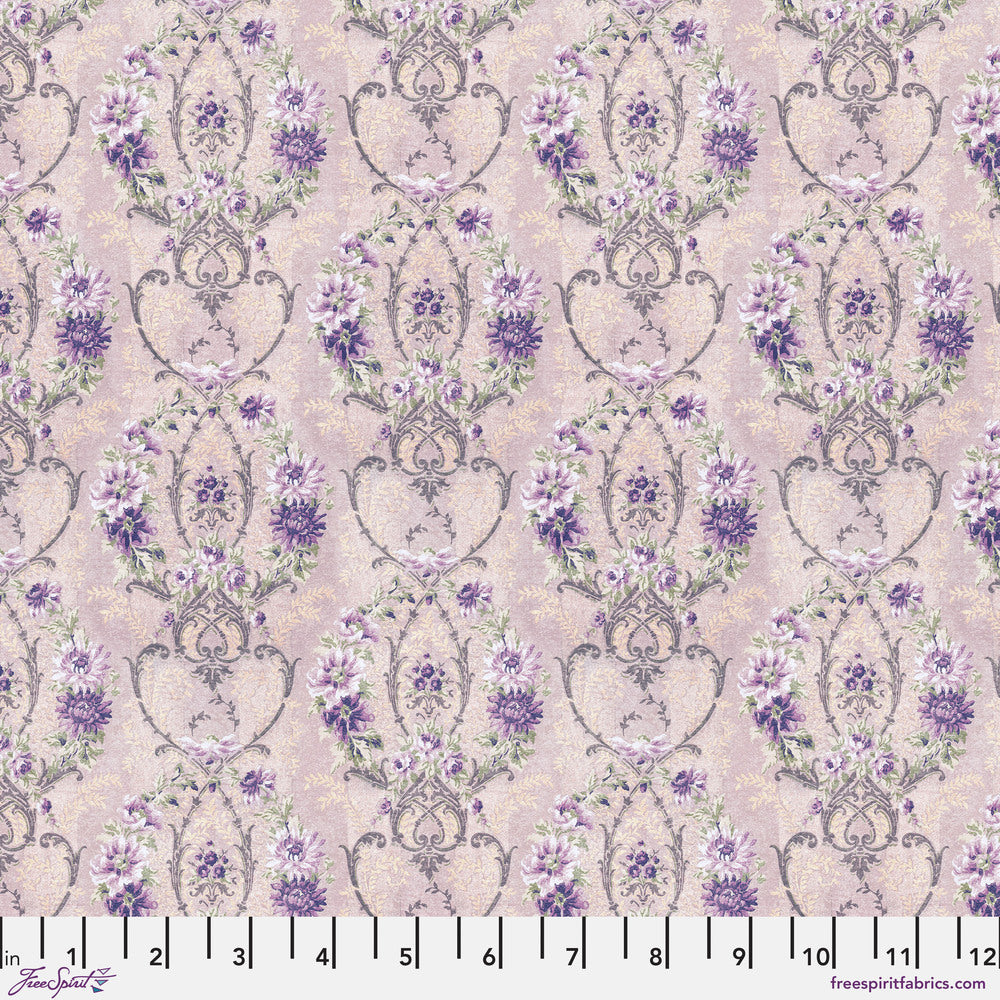Tim Holtz Eclectic Elements Palette Quilt Fabric - Purple Wallpaper - PWTH307.PURPLE