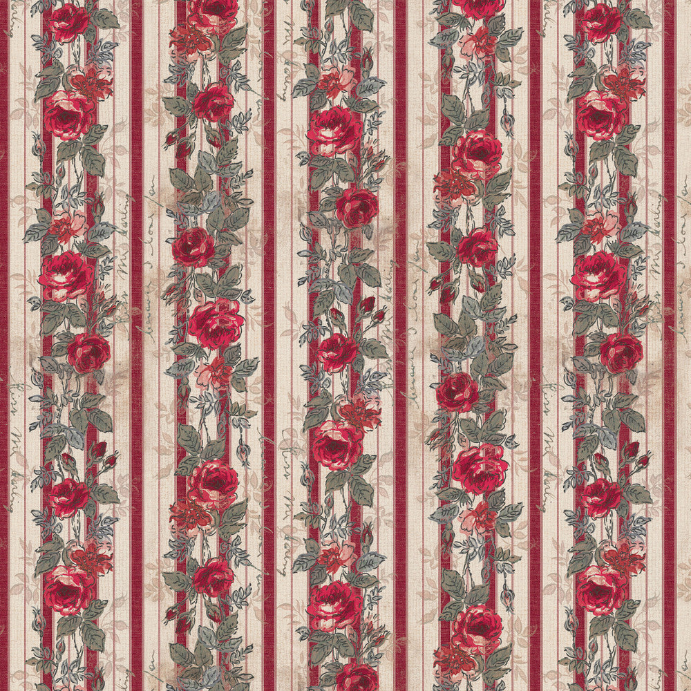 Tim Holtz Eclectic Elements Palette Quilt Fabric - Red Wallpaper - PWTH227.RED