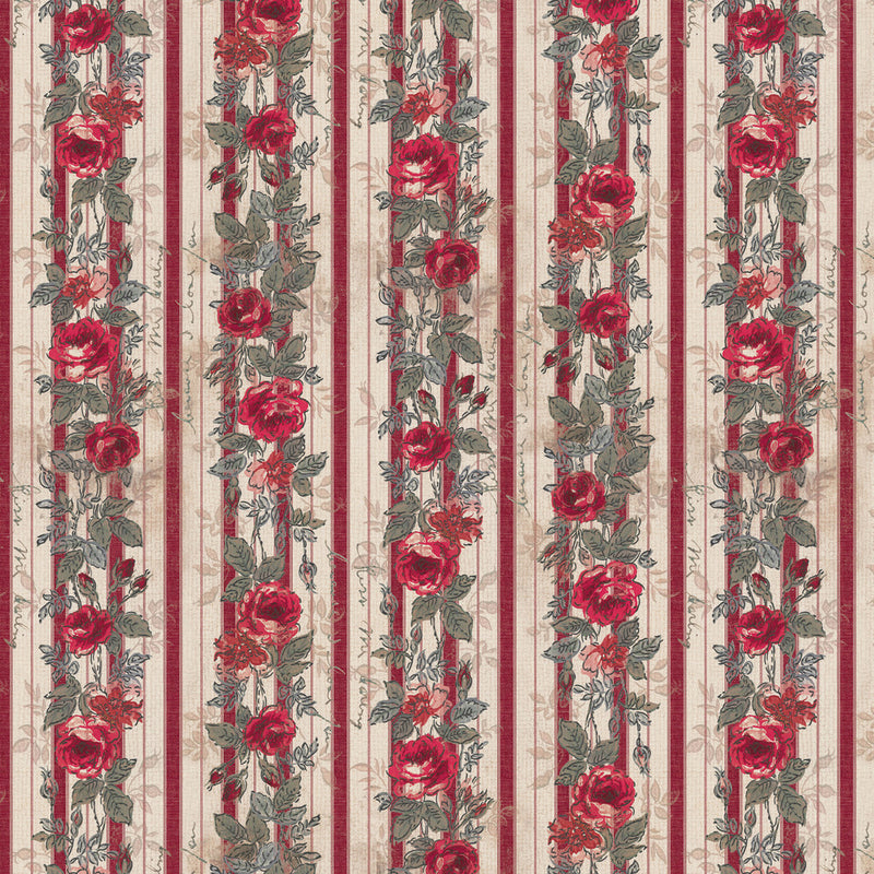 Tim Holtz Eclectic Elements Palette Quilt Fabric - Red Wallpaper - PWTH227.RED