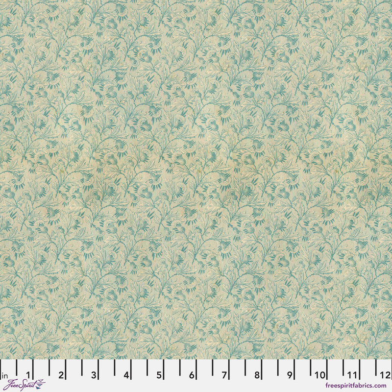 Tim Holtz Eclectic Elements Palette Quilt Fabric - Teal Tiny Print - PWTH278.TEAL