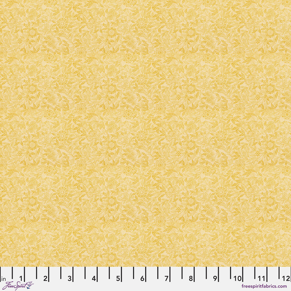 Tim Holtz Eclectic Elements Palette Quilt Fabric - Yellow Tiny Print - PWTH248.YELLOW