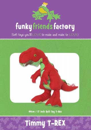 Timmy T-Rex Stuffed Animal Quilt Pattern - FF4606