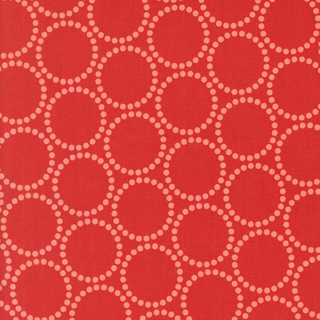 Tiny Christmas Quilt Fabric - Pearl Bracelet in Christmas Red - 37136 12