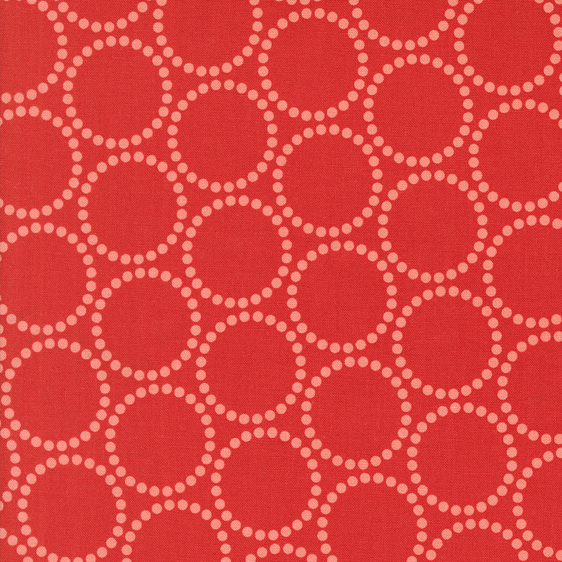 Tiny Christmas Quilt Fabric - Pearl Bracelet in Christmas Red - 37136 12