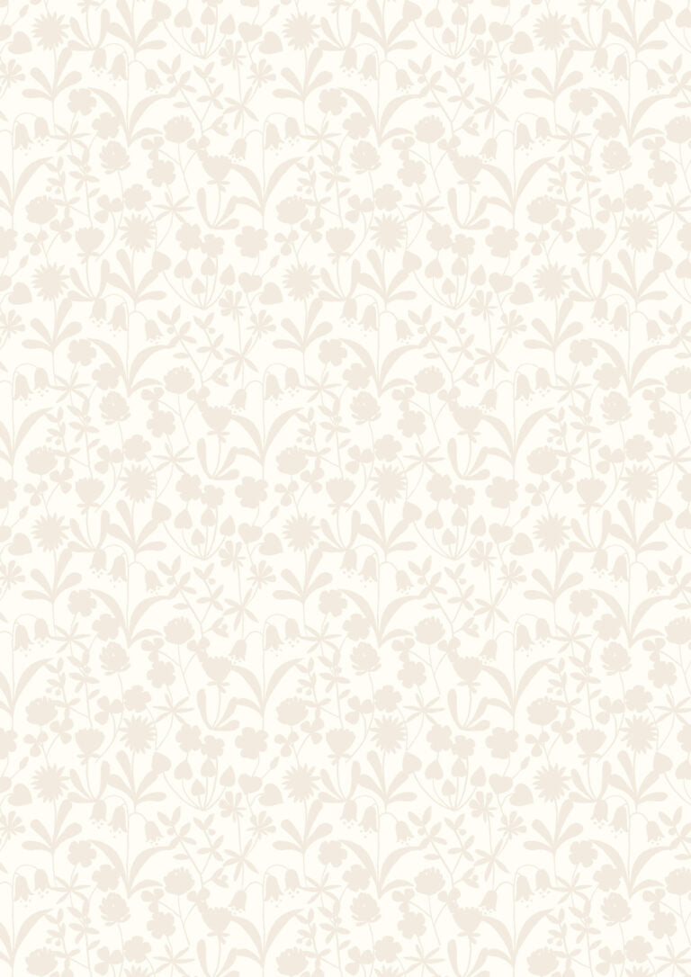 Tiny Tonals Quilt Fabric - Cream on Cream Wildflowers - TT24 B