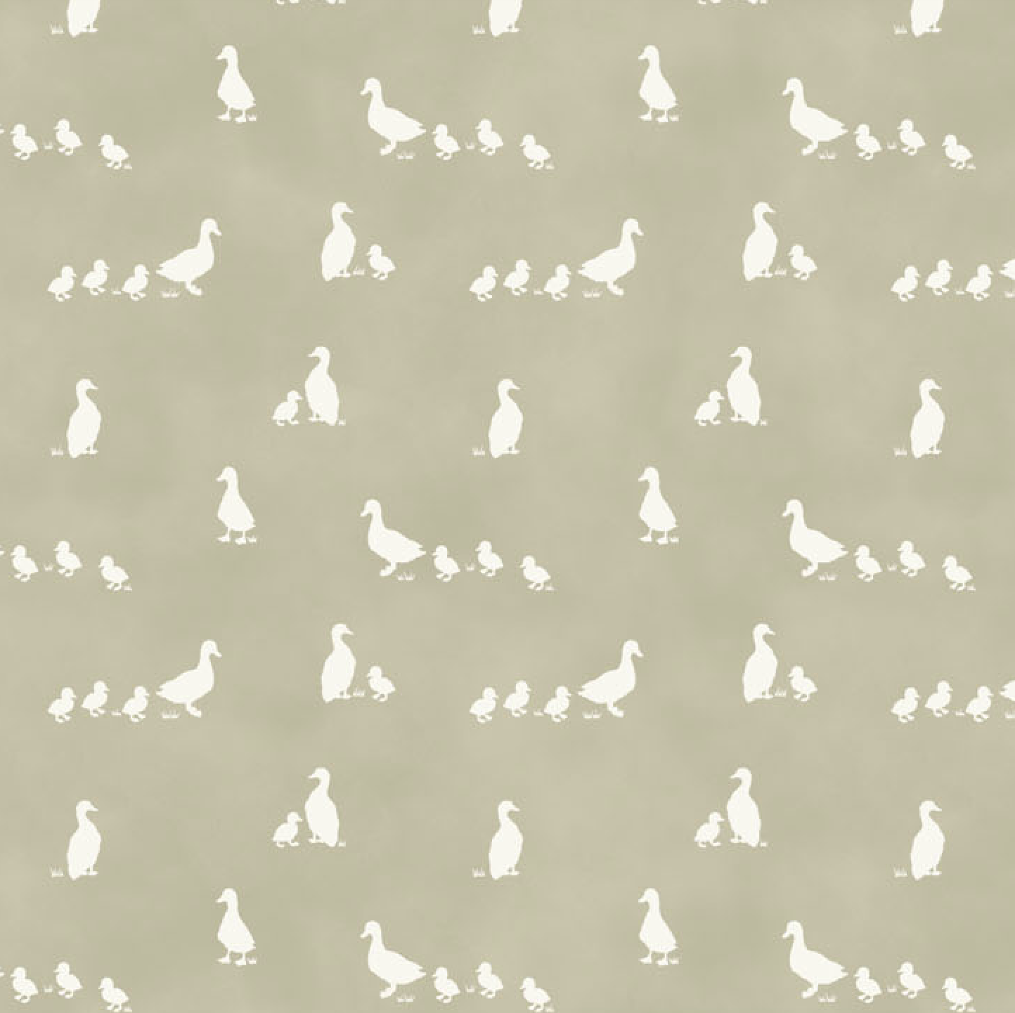 Tiny Waddles Quilt Fabric - Ducklings in Green - 91181-71