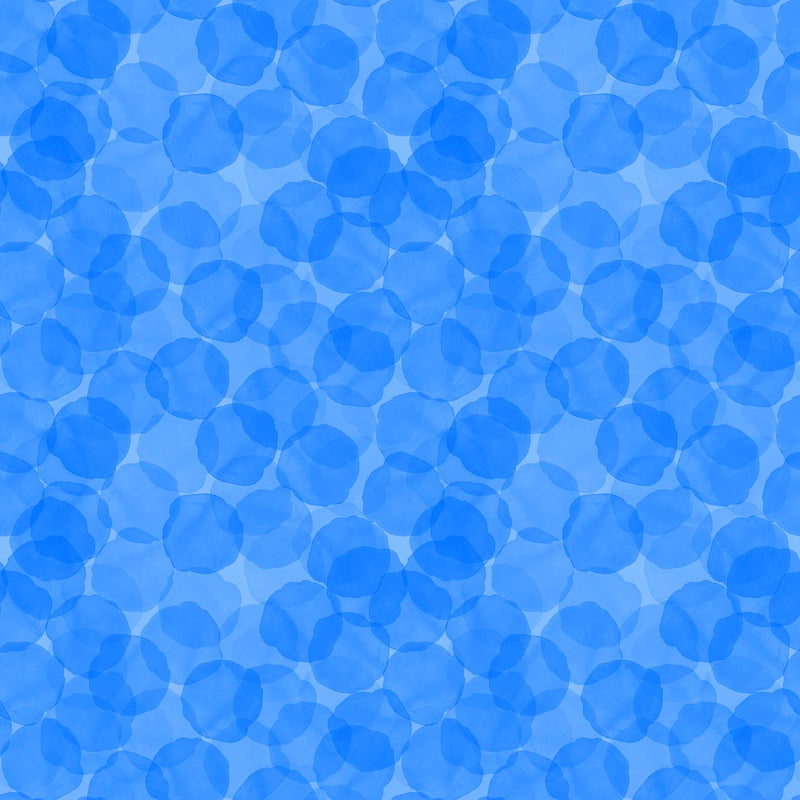 Tonal Trios Quilt Fabric - Juicy in Blue Curacao - 10453-42