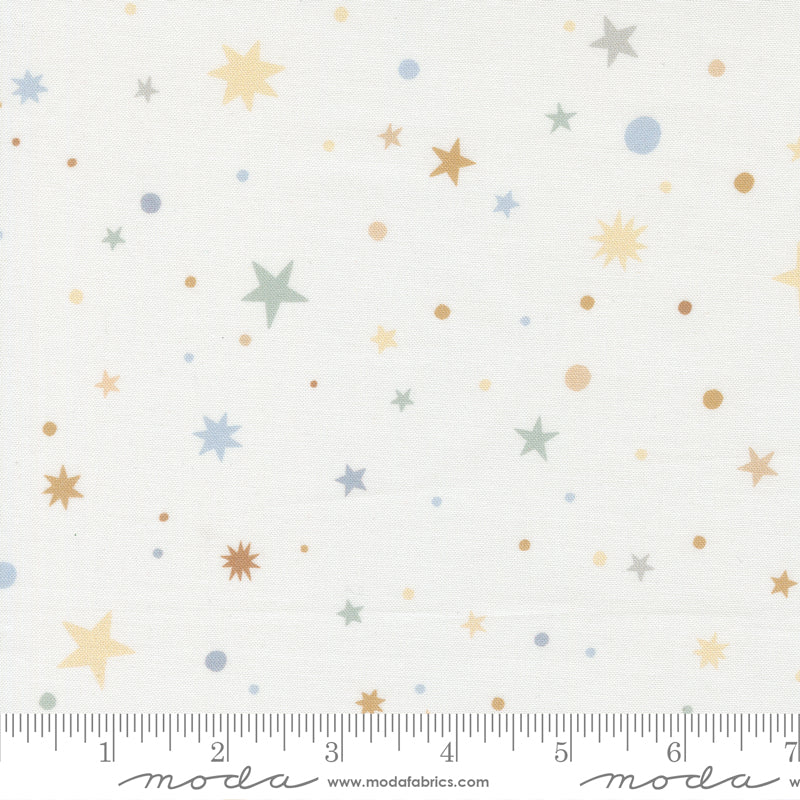 To the Moon and Back Quilt Fabric - Stardust in Dove Cream/Multi - 25903 11