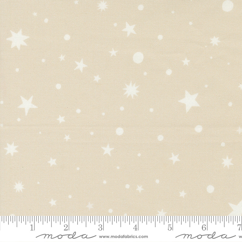 To the Moon and Back Quilt Fabric - Stardust in Taupe Tan - 25903 12