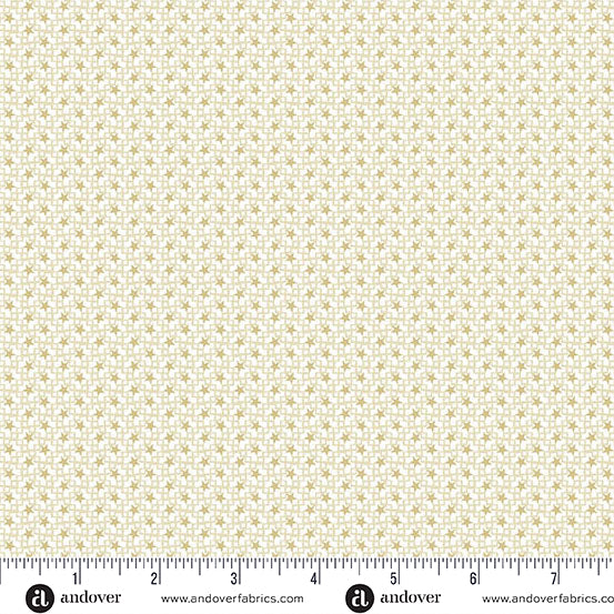 Tradition Quilt Fabric - Star Texture in Cream - A-1323-L