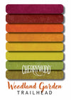 Cherrywood Hand Dyed Fabrics - Trailhead 8 Step Fat Quarter Bundle (Burgandy to Green) - 8 pieces