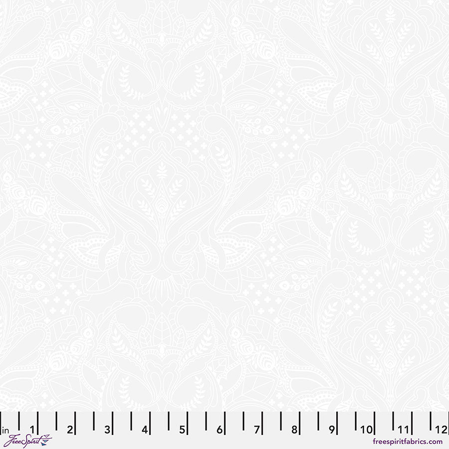 True Colors 2025 Quilt Fabric by Tula Pink - Ghost Owl in Paper White - PWTP250.PAPER