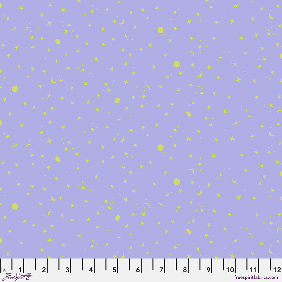 True Colors 2025 Quilt Fabric by Tula Pink - Space Sprinkles Stars in Dream Blue/Purple - PWTP254.DREAM