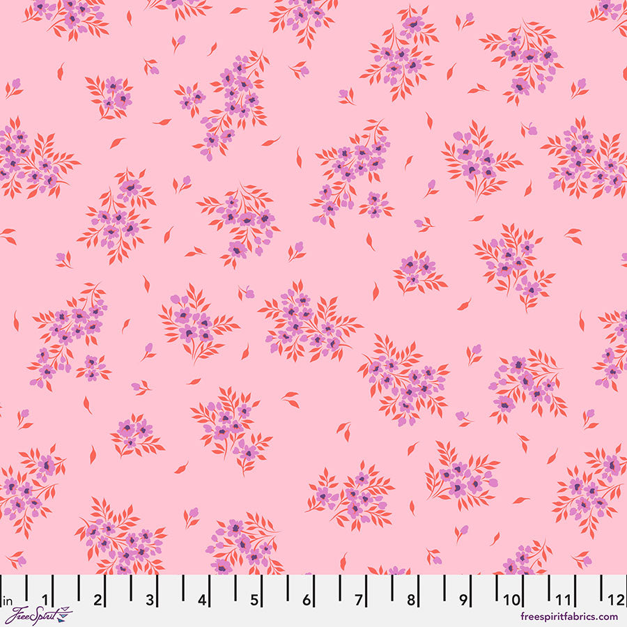 True Colors 2025 Quilt Fabric by Tula Pink - What a Ditz Floral in Pink Lemonade - PWTP253.PINKLEMONADE
