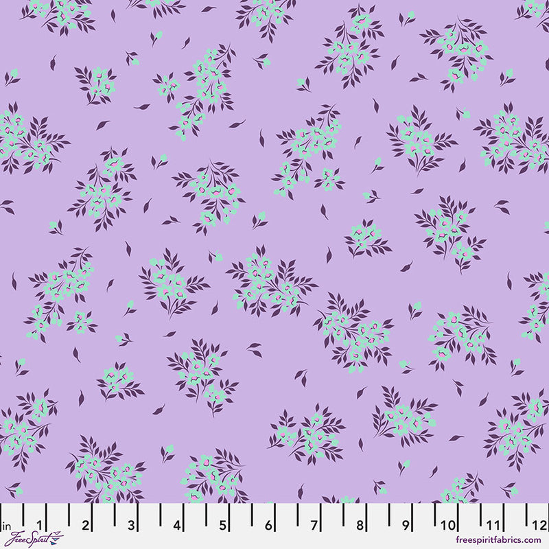 True Colors 2025 Quilt Fabric by Tula Pink - What a Ditz Floral in Viola Purple - PWTP253.VIOLA