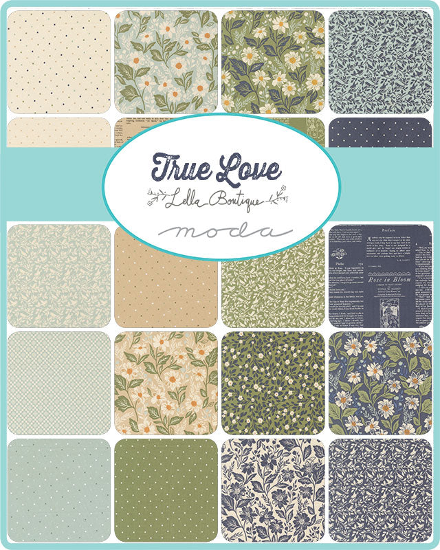 True Love Quilt Fabric - Charm Pack - set of 42 5" squares - 5260PP