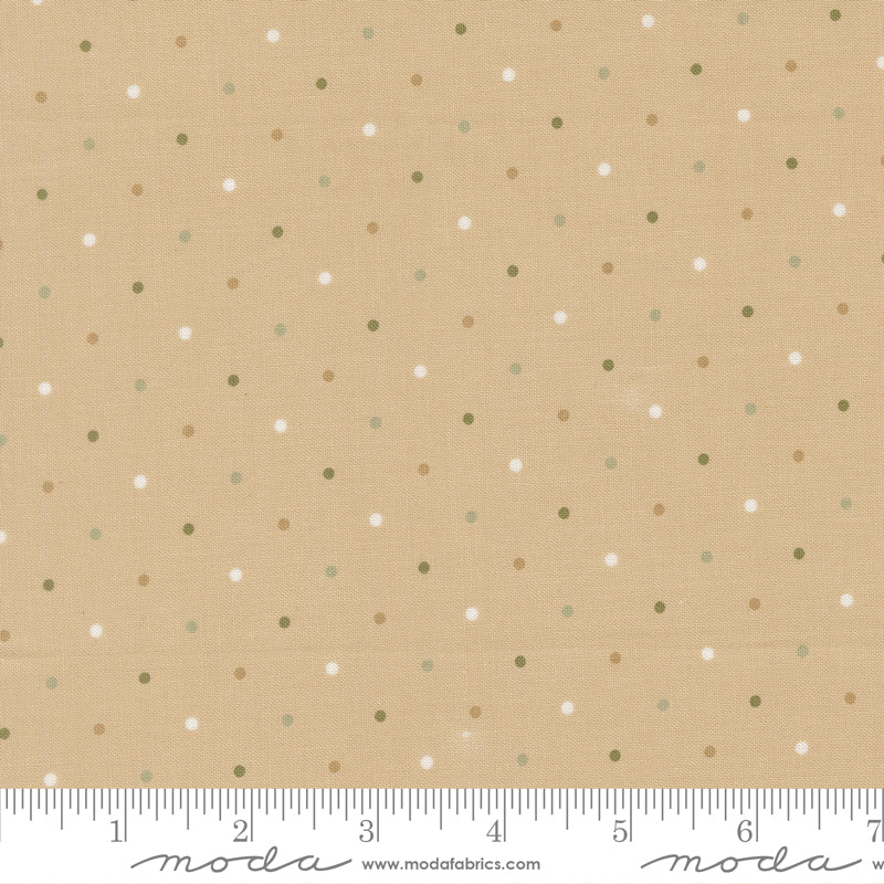 True Love Quilt Fabric - Magic Dot in Oatmeal Tan - 5230 62