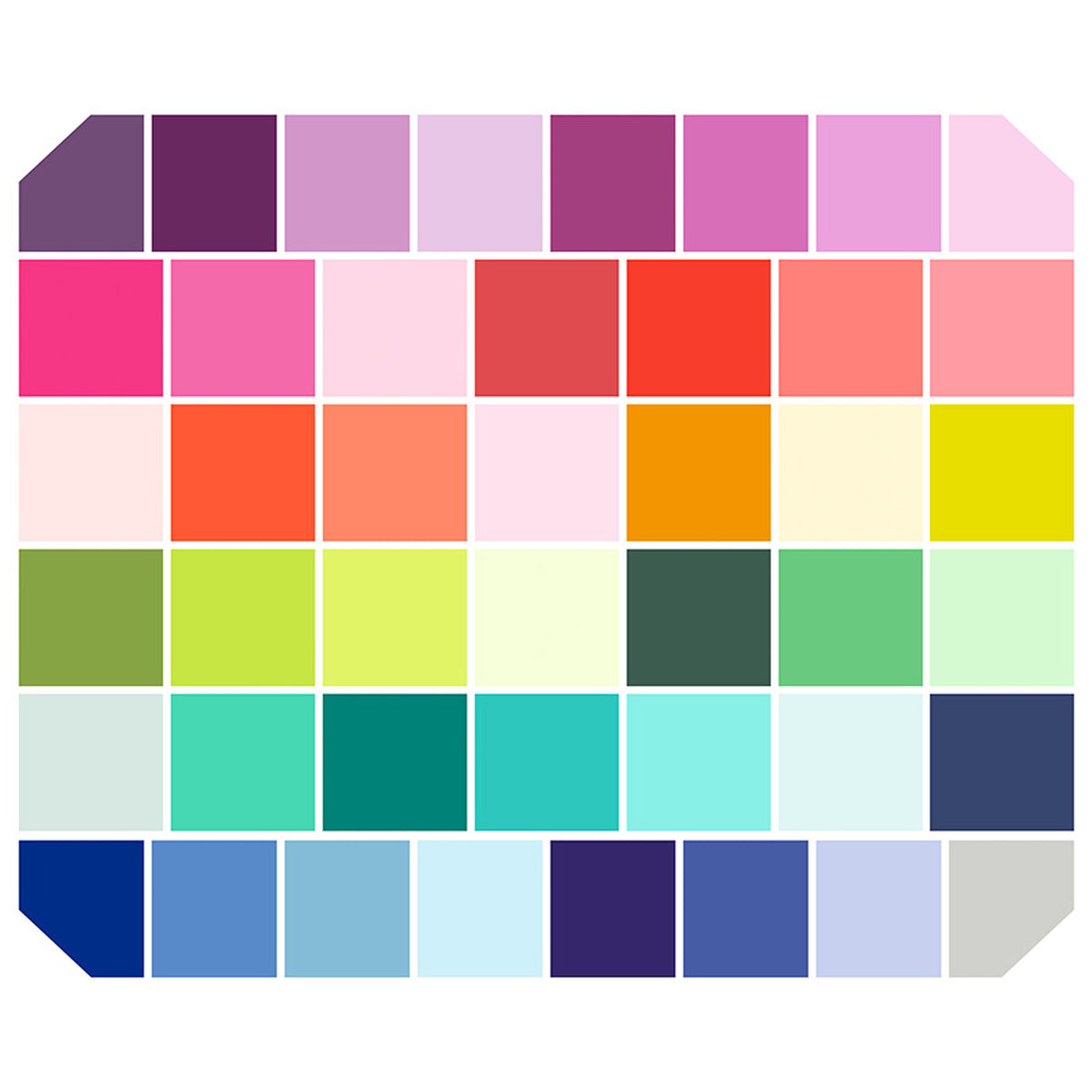 Tula Pink Solids Quilt Fabric - 10" Charm Pack - FB610DE.TPSOLIDS - set of 44 10" squares