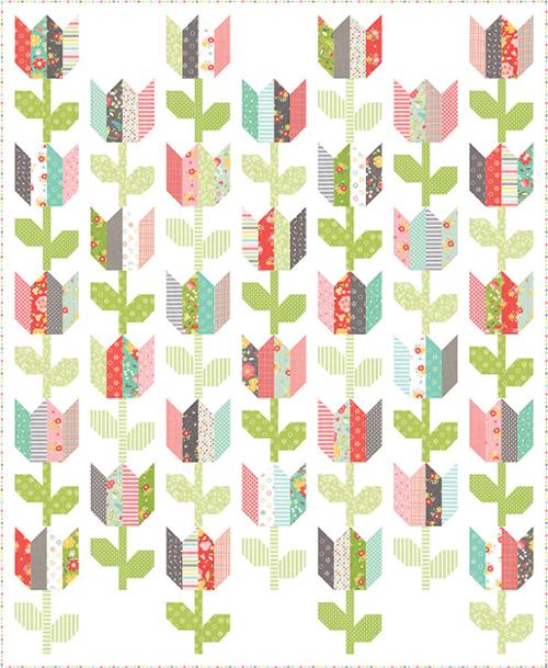 Tulip Market Quilt Pattern - CQ 119