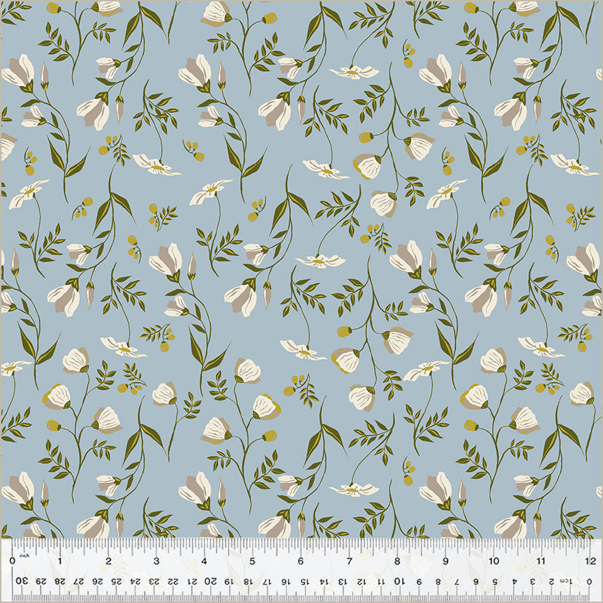 Under the Canopy Quilt Fabric - Wildflower in Sky Blue - 54296-9