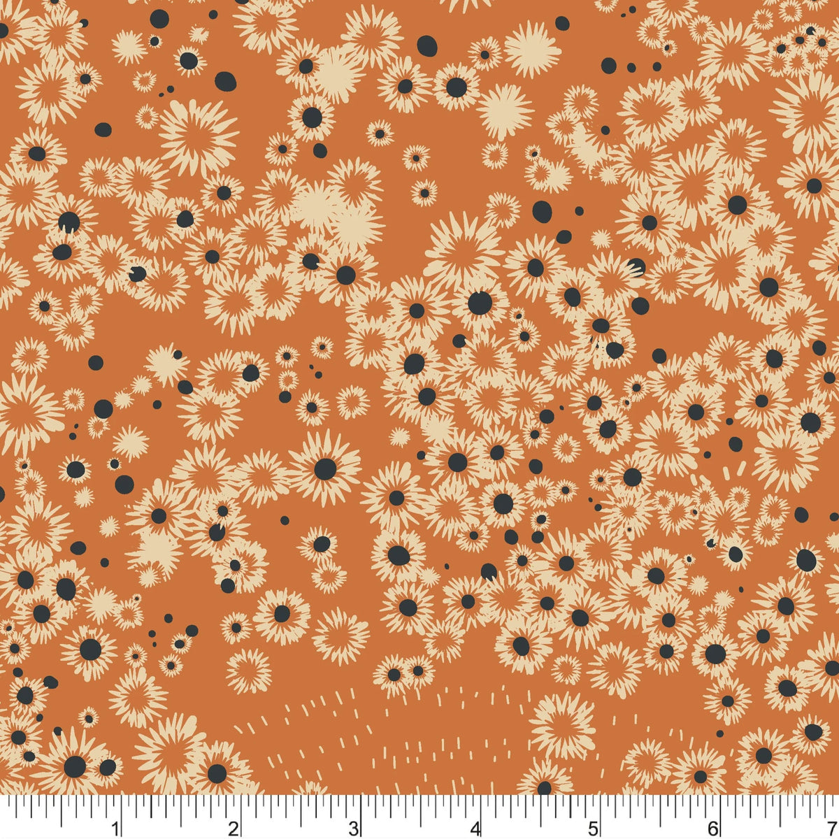 Upstate Quilt Fabric - Flowers for Days in Orange - PH0541