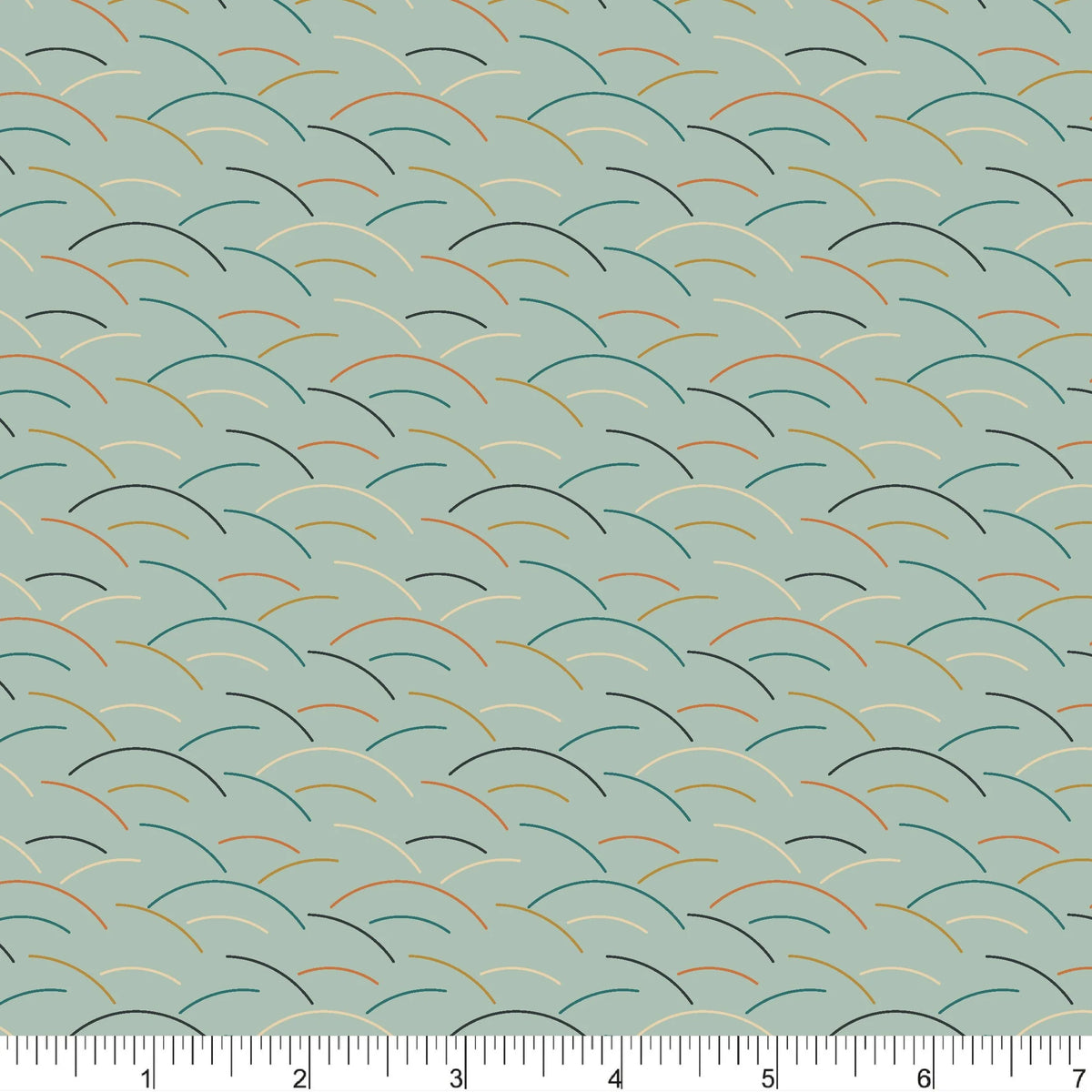 Upstate Quilt Fabric - Wind in the Fields in Light Teal - PH0544