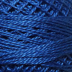 Valdani 104 Deep Sapphire Solid - Perle/Pearl Cotton Size 12, 109 yard ball - PC12-104