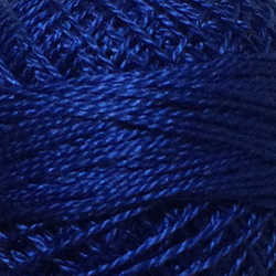 Valdani 105 Luminous Rich Navy Solid - Perle/Pearl Cotton Size 12, 109 yard ball - PC12-105