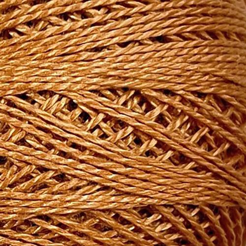 Valdani 217  Pumpkin Solid - Perle/Pearl Cotton Size 12, 109 yard ball - PC12-217