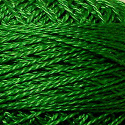 Valdani 24 Fresh Grass Solid - Perle/Pearl Cotton Size 12, 109 yard ball - PC12-24