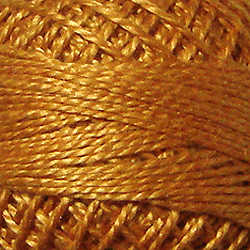 Valdani 675 Rusty Gold Solid - Perle/Pearl Cotton Size 12, 109 yard ball - PC12-675