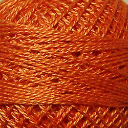 Valdani 72  Peach Orange Solid - Perle/Pearl Cotton Size 12, 109 yard ball - PC12-72