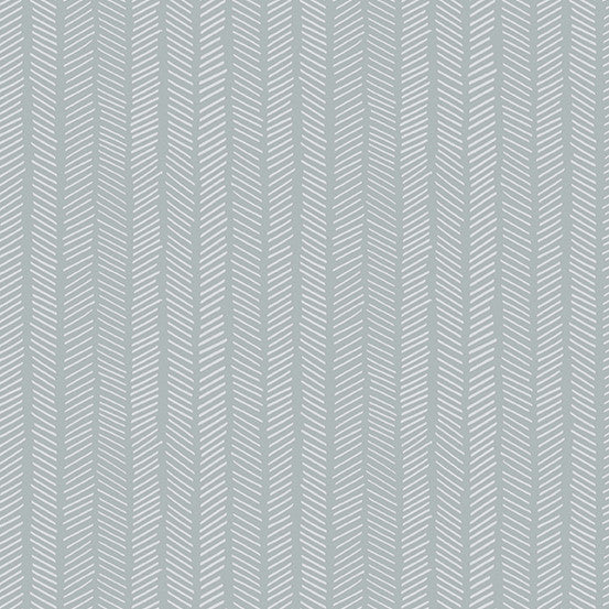 Vice Versa Quilt Fabric - Herringbone in Pearl Gray - A-685-MC