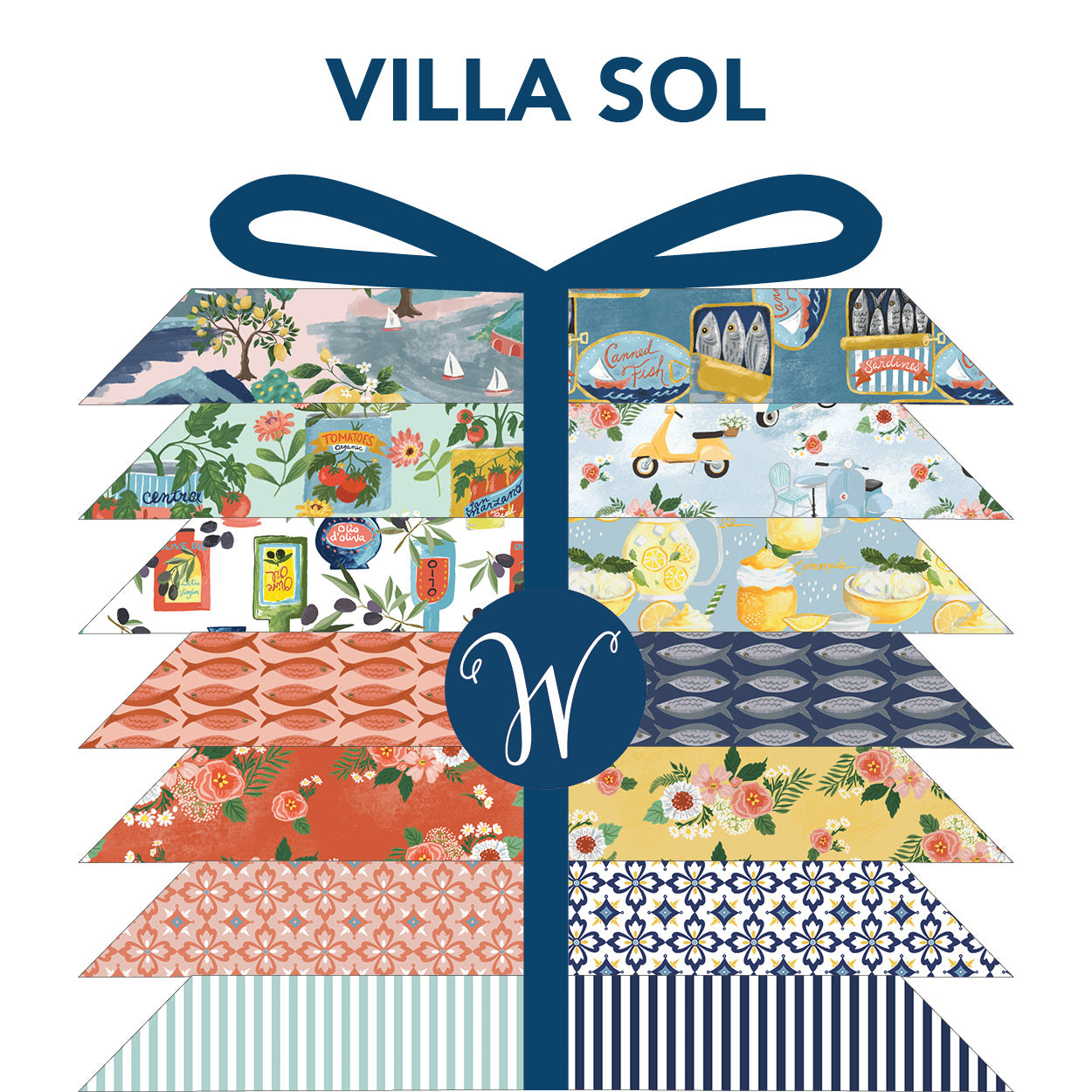 Villa Sol Quilt Fabric - 20 Piece Fat Quarter Bundle - FATQVILLA-X