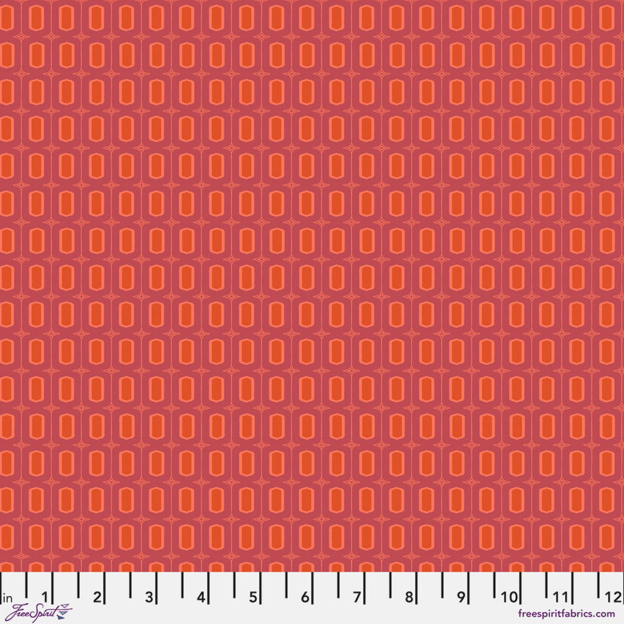 Vintage Cloth Quilt Fabric - Cobblestone in Chateau Orange - PWSK074.CHATEAU