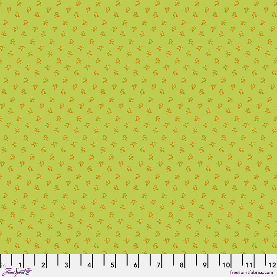 Vintage Cloth Quilt Fabric - Ginger Ditsy Floral in Vondel Green - PWSK083.VONDEL