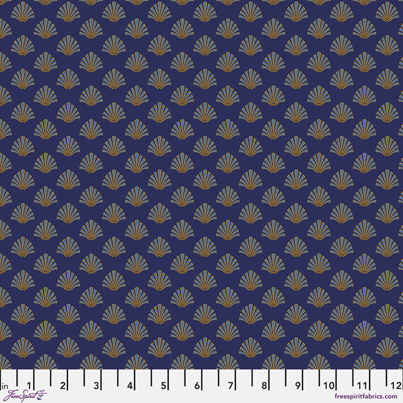 Vintage Cloth Quilt Fabric - Sails in Vondel Blue - PWSK087.VONDEL