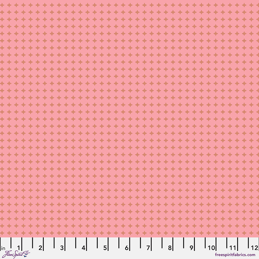 Vintage Cloth Quilt Fabric - Tower in Chateau Pink - PWSK078.CHATEAU