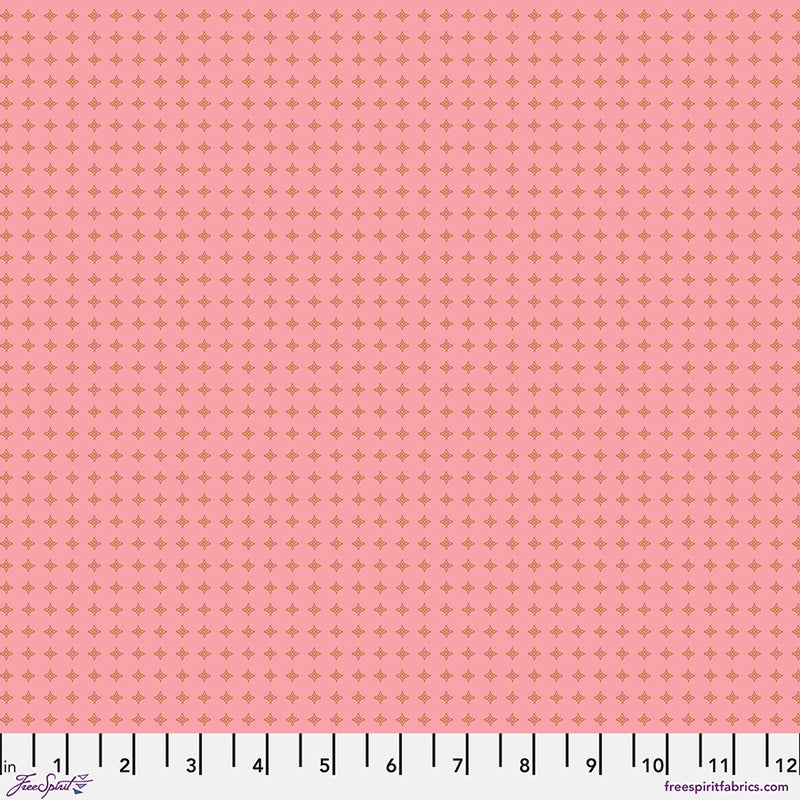 Vintage Cloth Quilt Fabric - Tower in Chateau Pink - PWSK078.CHATEAU
