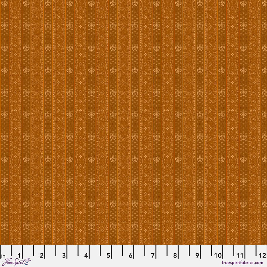 Vintage Cloth Quilt Fabric - Tracks Stripe in Chateau Gold - PWSK079.CHATEAU
