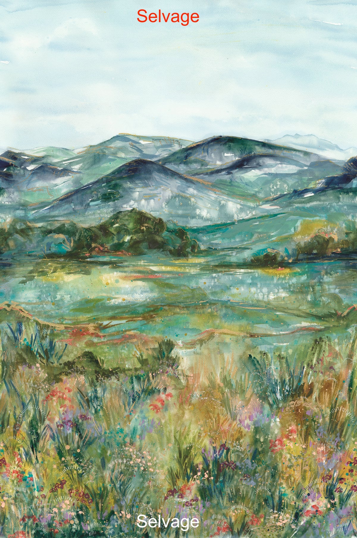 Wanderlust Quilt Fabric - Adventuresome Landscape in Mountains Multi - 39852 11