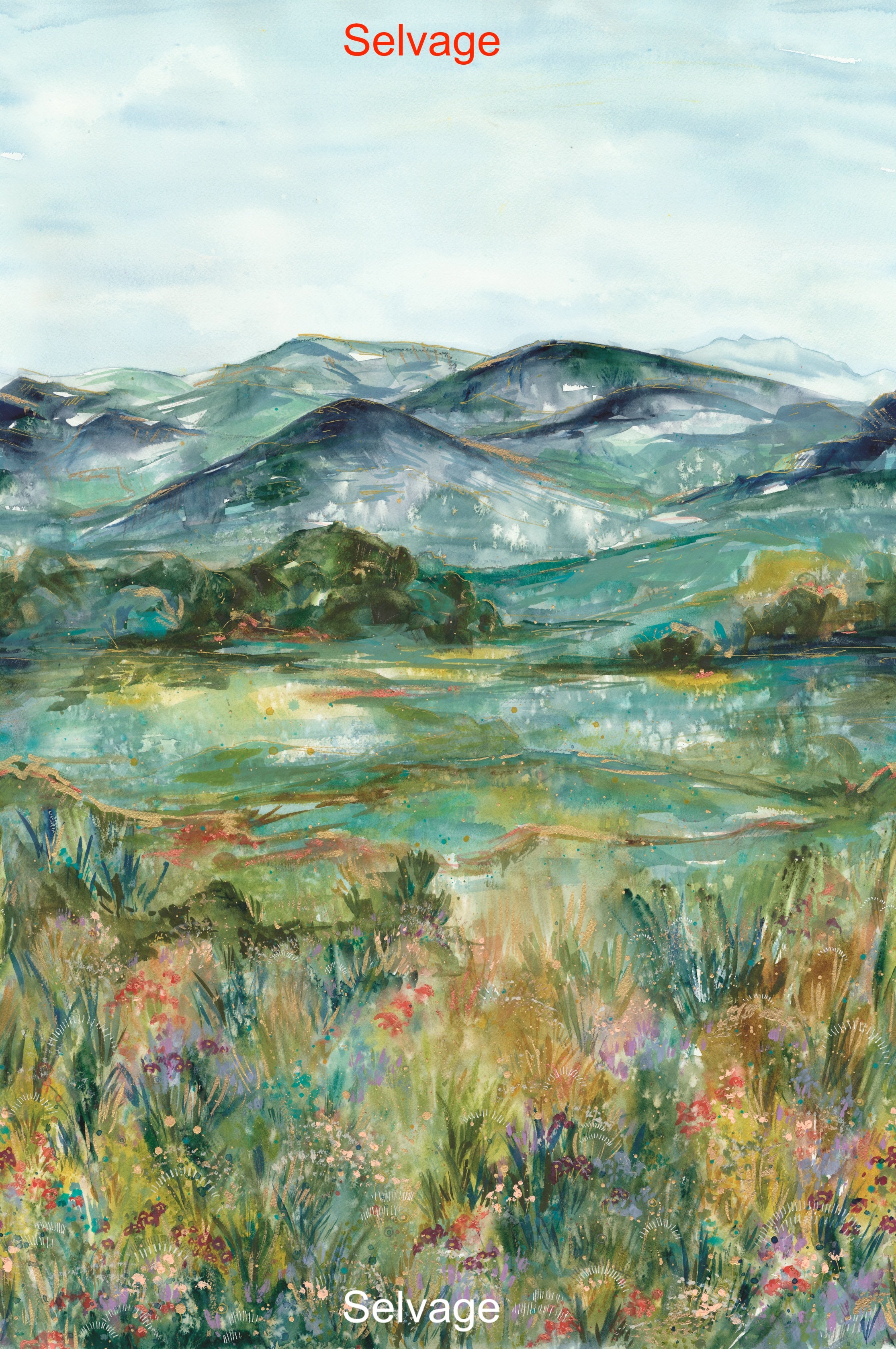 Wanderlust Quilt Fabric - Adventuresome Landscape in Mountains Multi - 39852 11