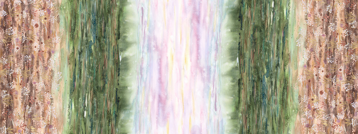 Wanderlust Quilt Fabric - Sunset Valley Ombre in Sunrise Field Multi - 39850 11