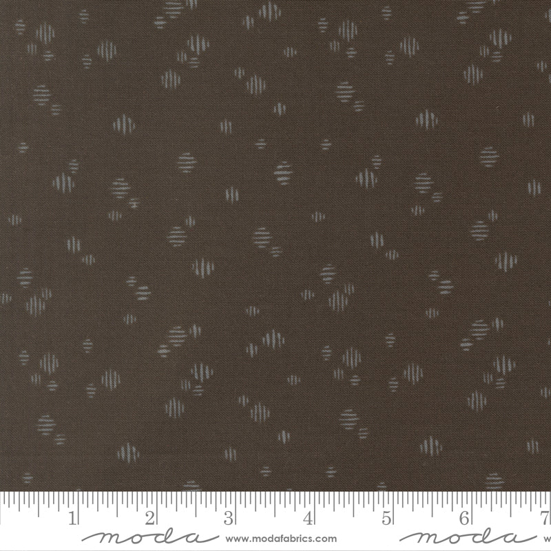 Wellspring Quilt Fabric - Dashed in Charcoal Gray - 45676 19